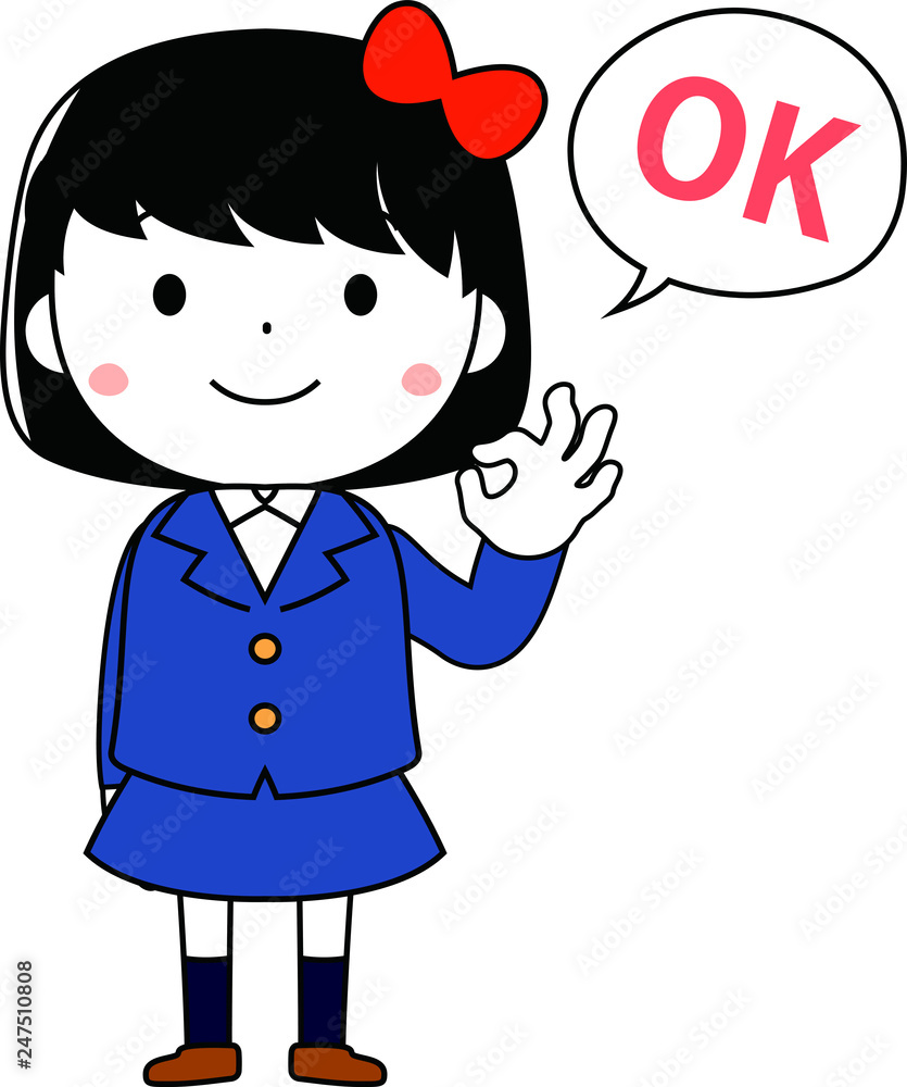 A cute bob cut female student expressing emotion A cute bob cut female student expressing emotion