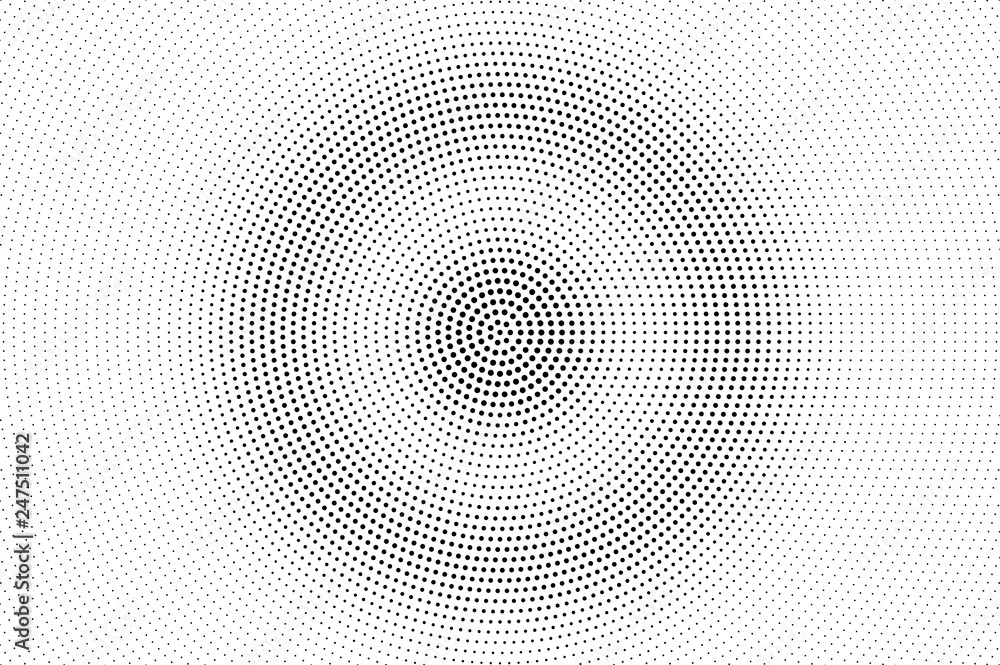 Black dots on white background. Concentrated perforated surface. Smooth halftone vector texture Black dots on white background. Concentrated perforated surface. Smooth halftone vector texture