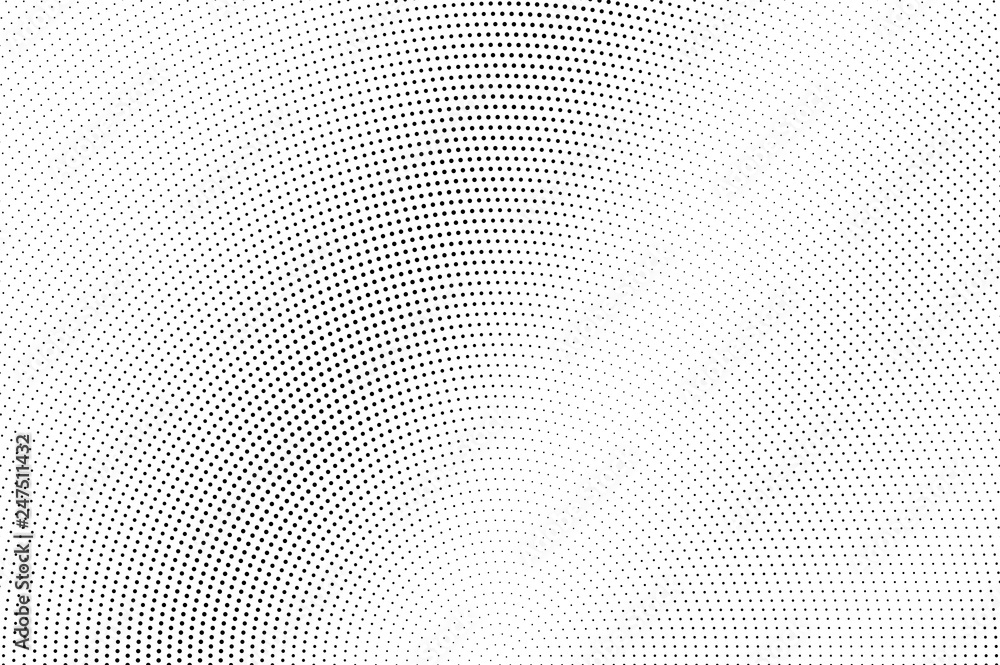 Black dots on white background.. Pale perforated surface. Micro halftone vector texture. Diagonal dotwork gradient