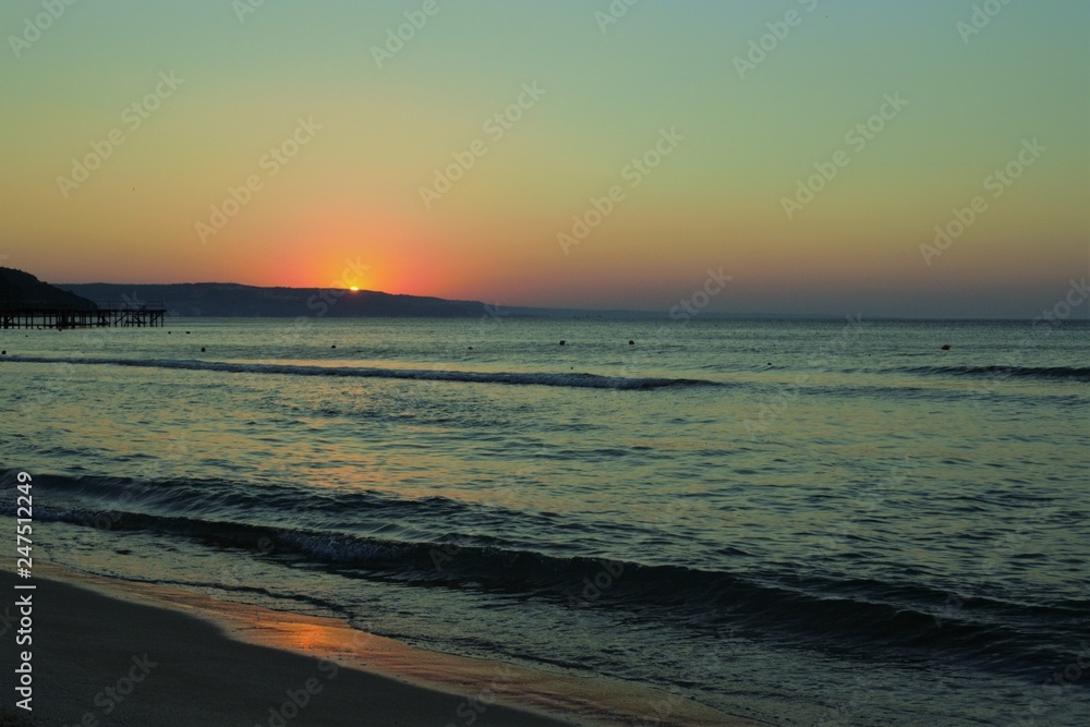 Obraz premium morning at sea