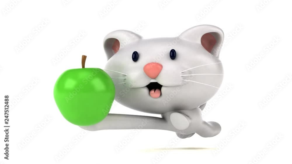 Fun cat running - 3D Animation Fun cat running - 3D Animation