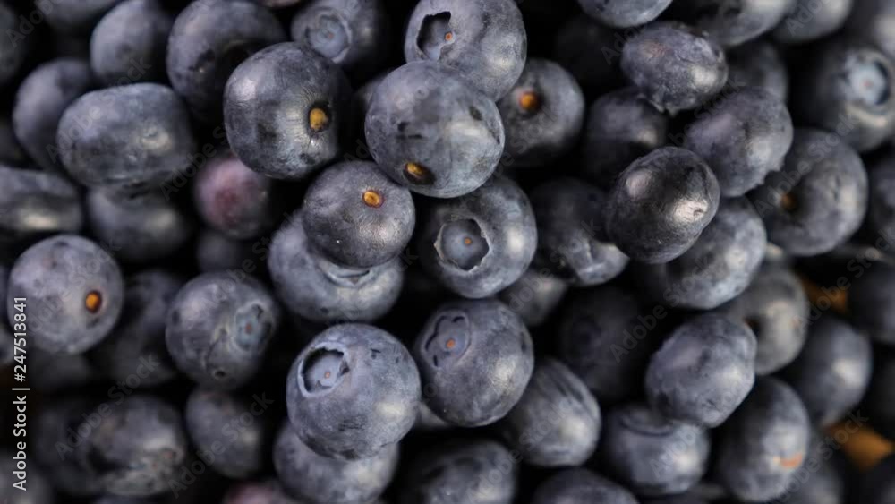 Heap of fresh blueberries rotating. Closeup macro shot. Fresh berry series. 4k. Heap of fresh blueberries rotating. Closeup macro shot. Fresh berry series. 4k.