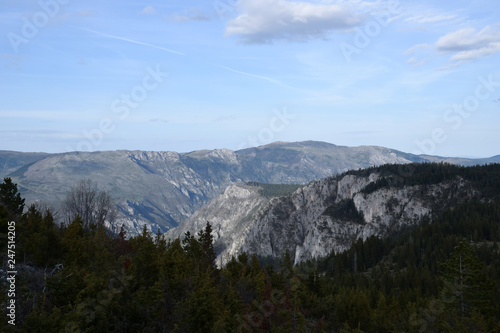 Tara Canyon landscape near Zabljak. Tara River, Durmitor, Montenegro.