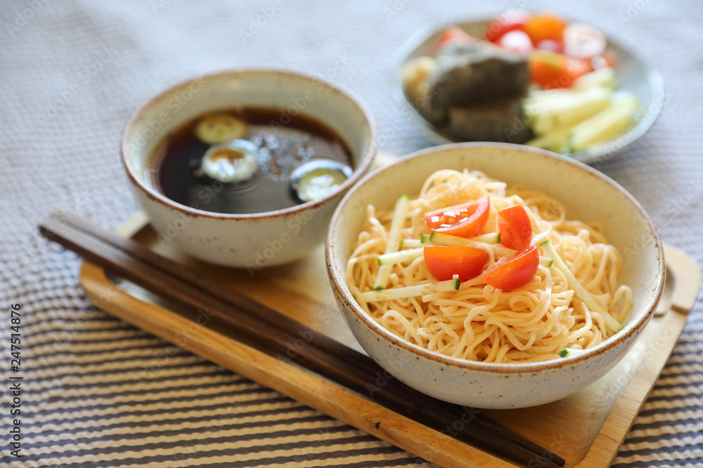 Cold noodles japanese food style Cold noodles japanese food style