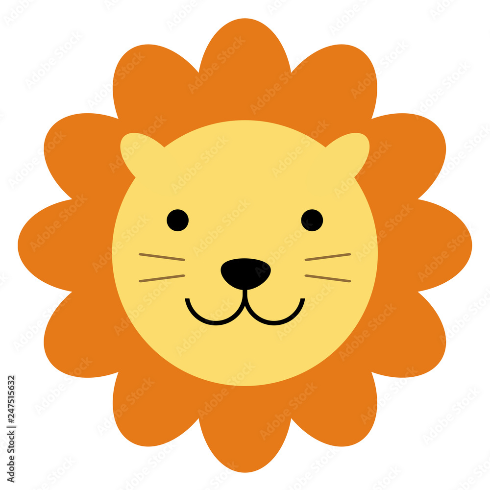 ライオンの顔 Stock イラスト Adobe Stock ライオンの顔 Stock イラスト Adobe Stock