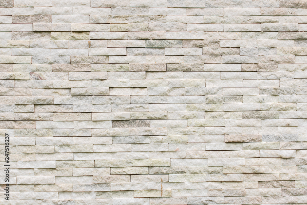 pared o muro de piedra blanca clara con textura tipo marmol plano general  Stock Photo
