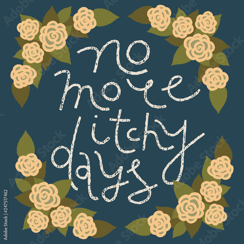 Quote about eczema skin care, vintage style