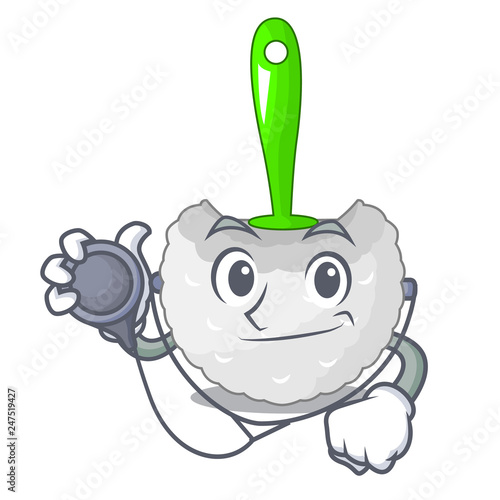 Doctor toilet brush in the character shape