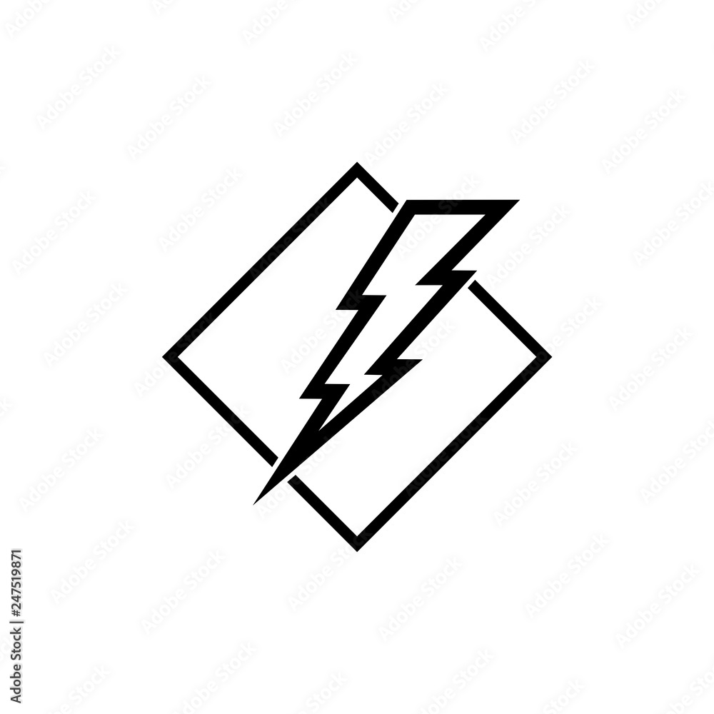 Lightning bolt icon or logo Lightning bolt icon or logo
