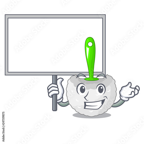 Bring board toilet brush in the character shape