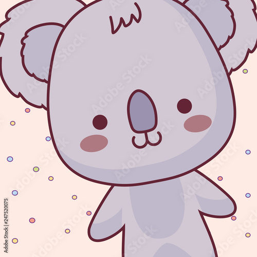 cute and little koala character