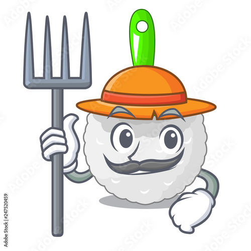 Farmer toilet brush in the character shape
