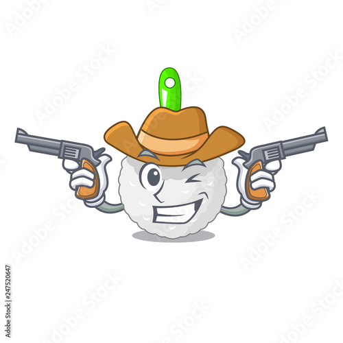 Cowboy toilet brush in the character shape