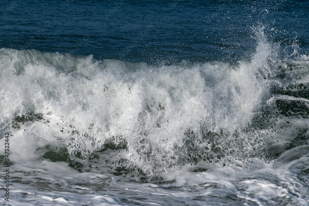 Splashing Atlantic ocean wave, Nazare, Portugal. Splashing Atlantic ocean wave, Nazare, Portugal.