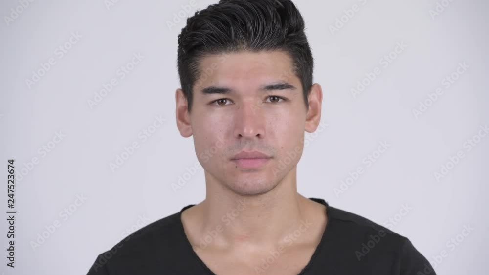 Face of young handsome multi-ethnic man Face of young handsome multi-ethnic man