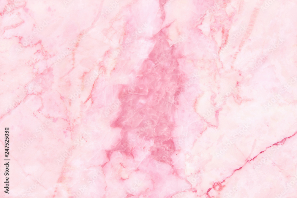 Pink marble texture background with high resolution, top view of natural tiles stone in luxury and seamless glitter pattern.