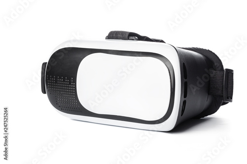 VR. Virtual reality glasses on white background