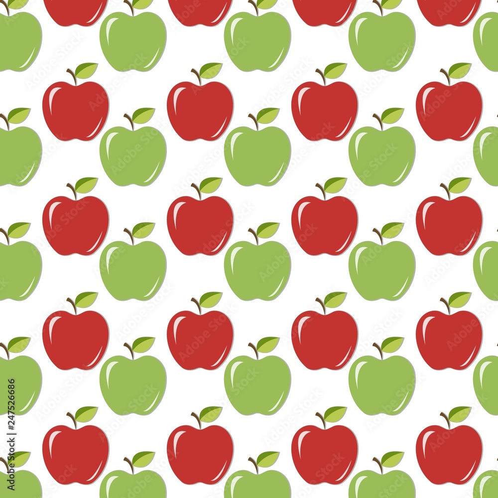 Seamless background/texture with red and green juicy apples Seamless background/texture with red and green juicy apples