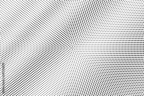 Black on white grunge halftone vector. Digital dotted texture. Abstract dotwork gradient. Monochrome halftone