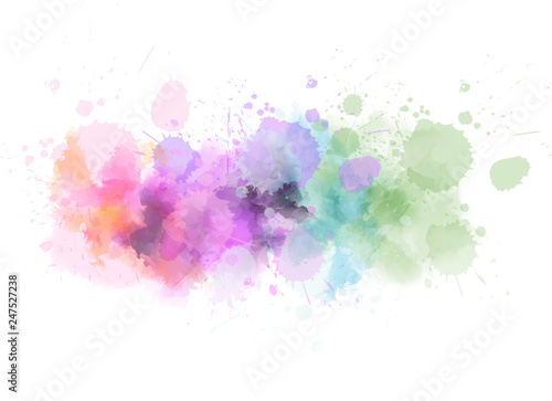 Watercolor splash line