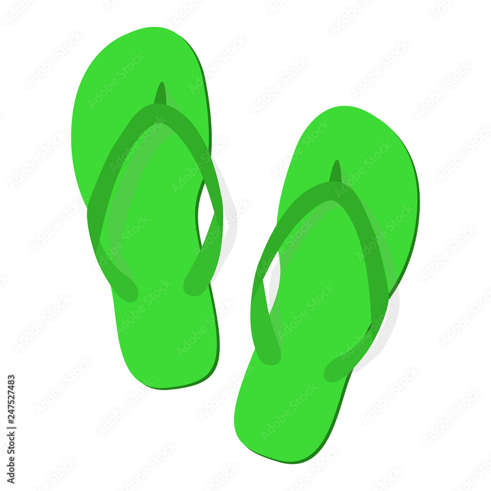 Green summer flip flops Green summer flip flops