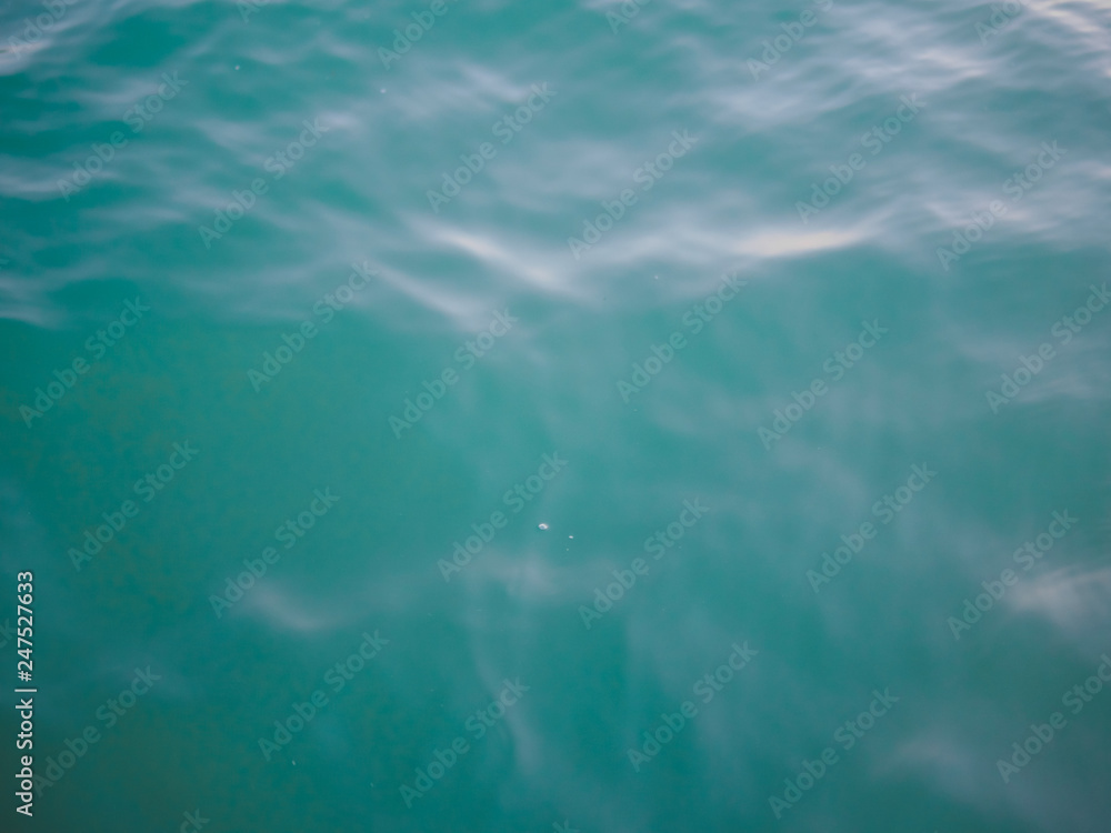 In the evening, the water on the sea gets an interesting shade. It becomes turquoise