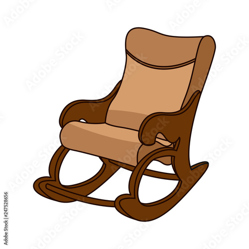 Rocking chair in minimal style