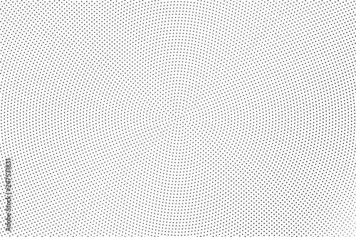 Black on white halftone vector. Micro dotted texture. Faded dotwork gradient. Monochrome halftone overlay