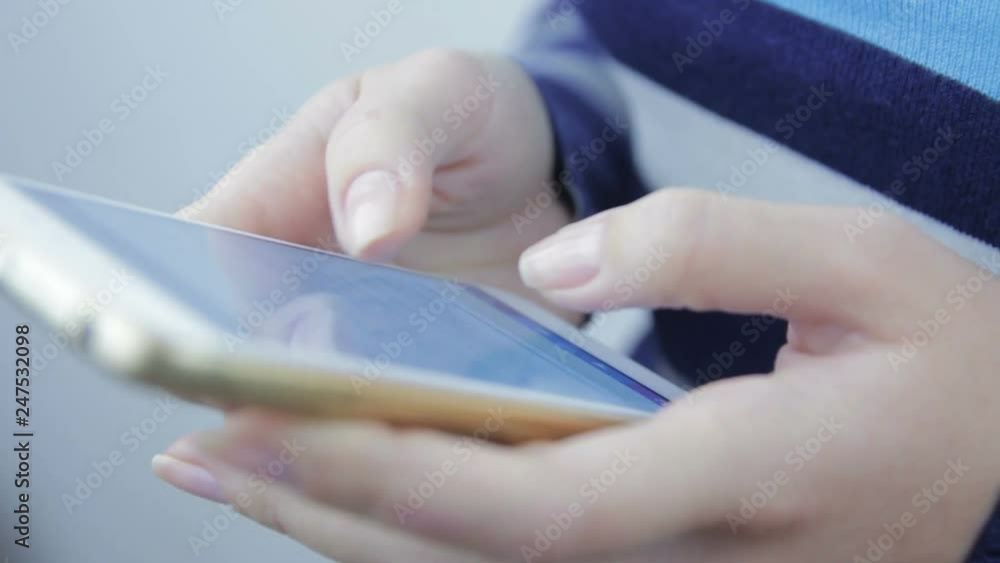Girl Using a Smart Phone Girl Using a Smart Phone