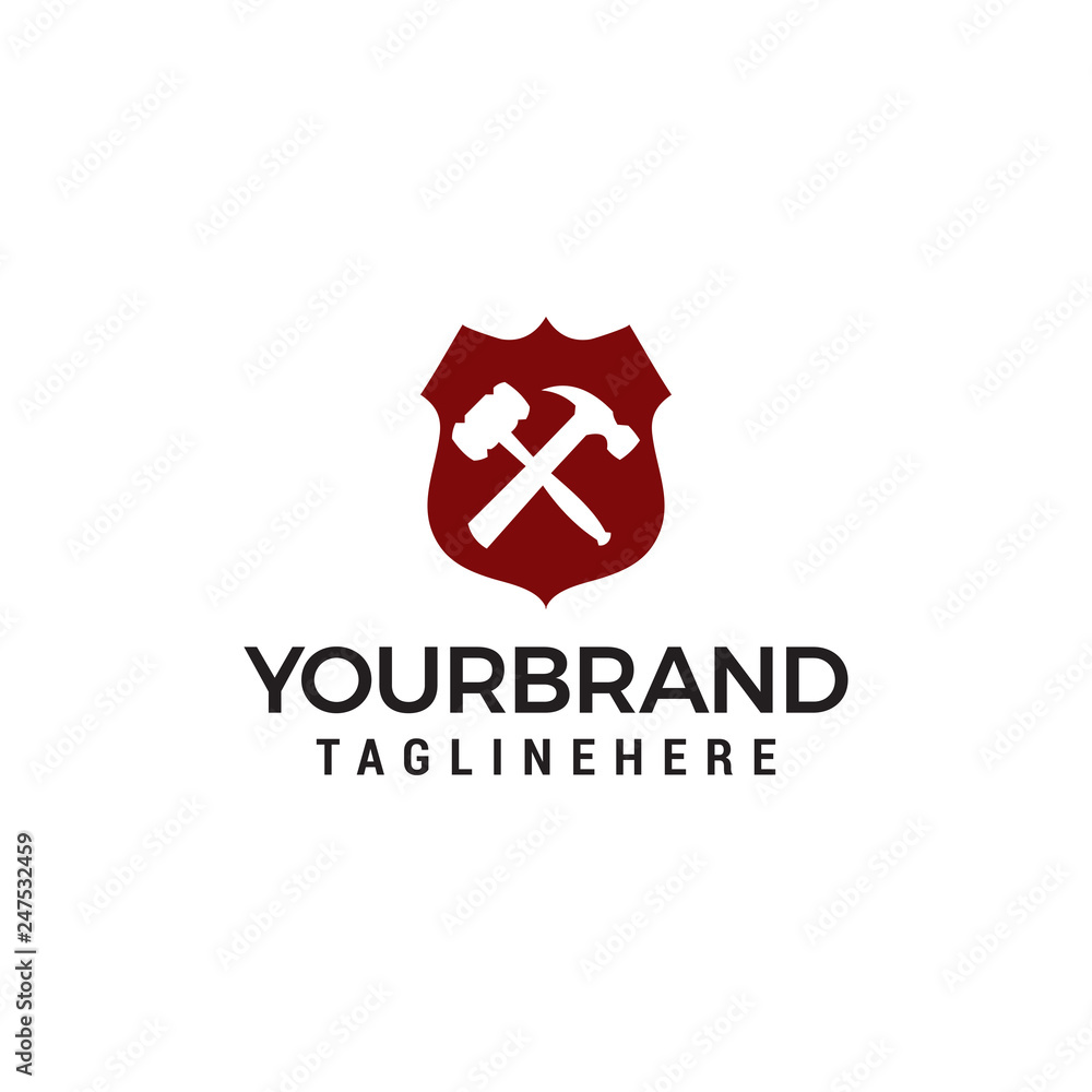 Shield Repair plumbing Logo Template Design Shield Repair plumbing Logo Template Design