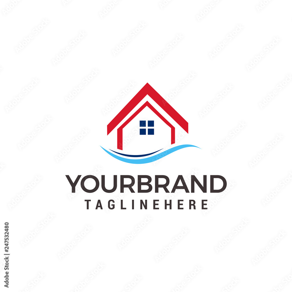 house logo design template vector