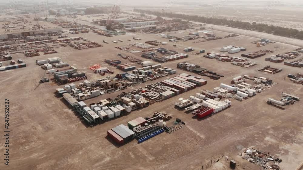 AERIAL. Top view of indusrtry zone at UAE AERIAL. Top view of indusrtry zone at UAE