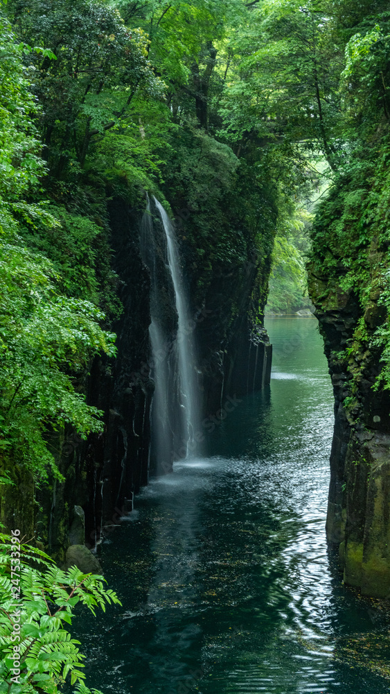 Waterfall of Miyazaki Prefecture Manai well 宮崎県 真名井の滝 Waterfall of Miyazaki Prefecture Manai well 宮崎県 真名井の滝