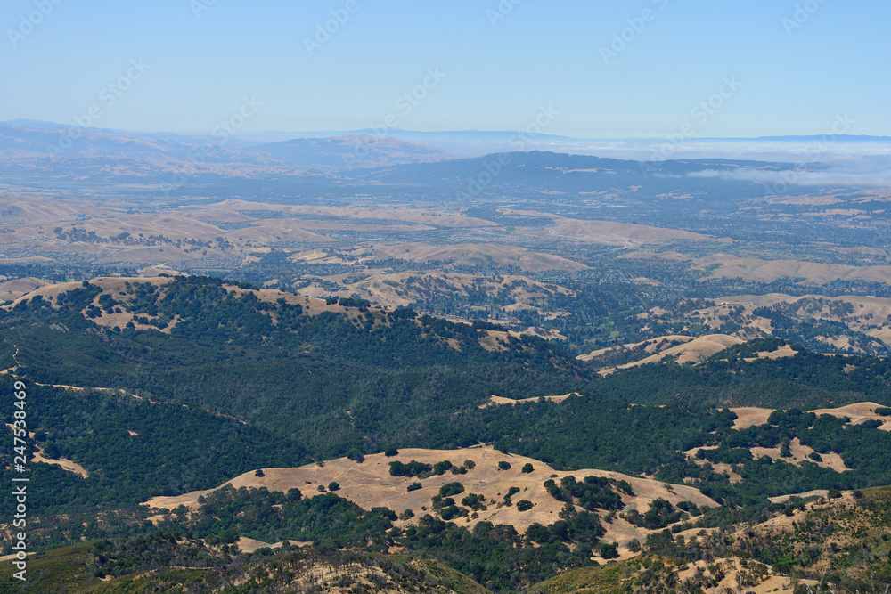 Mountain landscape in Mount Diablo State Park, Northern California, USA