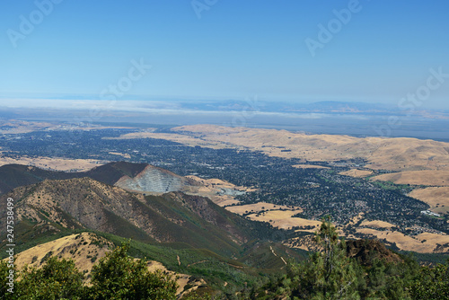 Mountain landscape in Mount Diablo State Park  Northern California  USA