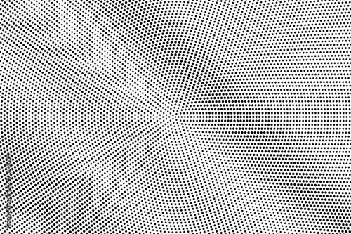 Black on white centered halftone texture. Smooth dotwork gradient. Dotted vector background.