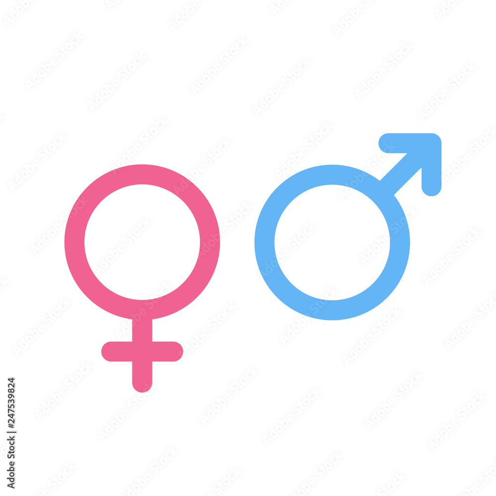 Vector gender icons. Vector gender icons.