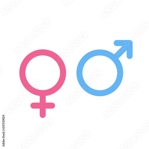 Vector gender icons.
