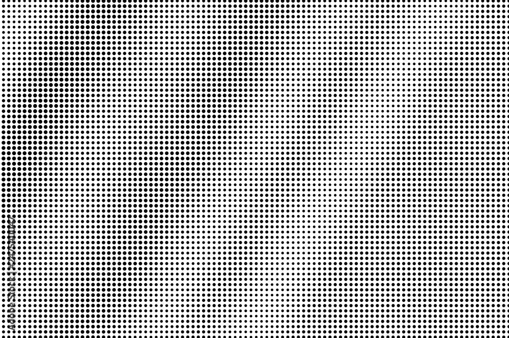 Black on white regular halftone texture. Diagonal dotwork gradient. Dotted vector background Black on white regular halftone texture. Diagonal dotwork gradient. Dotted vector background