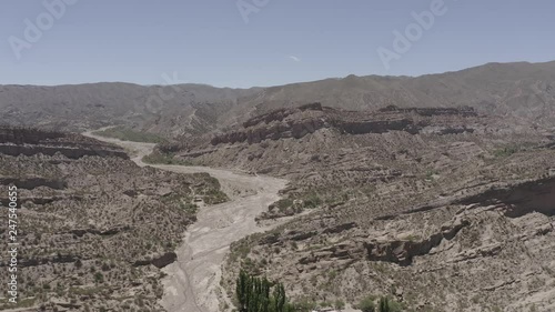 Aerial, Mountain Ranges Around Belen, Argentina photo