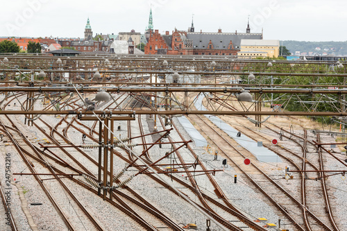 Photography View of the Trainstation in Helsingor Denmark