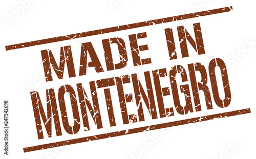 made in Montenegro stamp