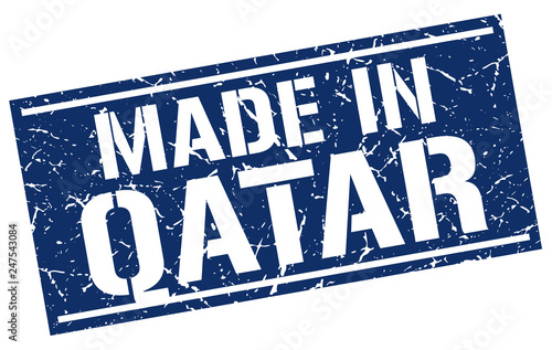 made in Qatar stamp