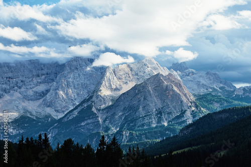 Cristallo mountain at daylight