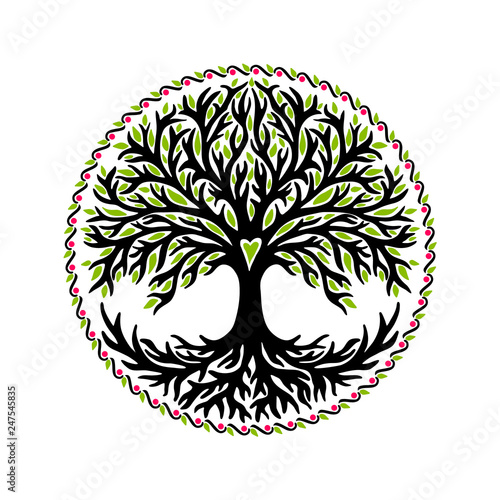 Canvas Print Yggdrasil, tree of life, celtic symbol