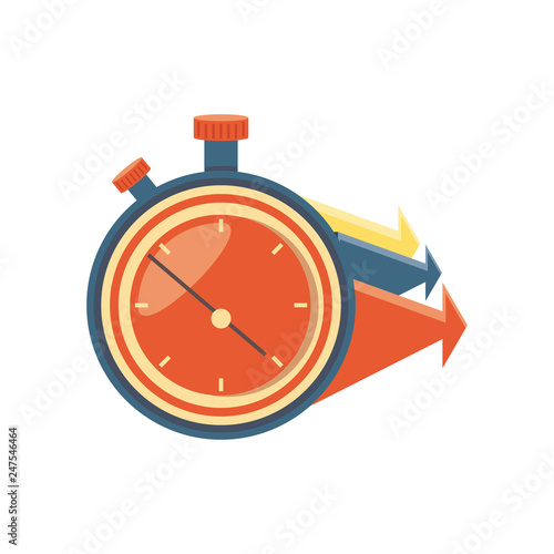chronometer timer with arrows