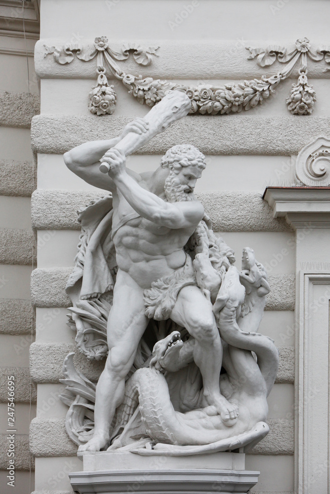 Hercules fighting the Hydra, Hofburg, Vienna