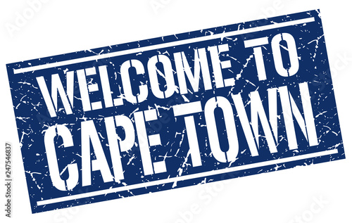 welcome to Cape Town stamp