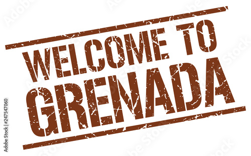 welcome to Grenada stamp
