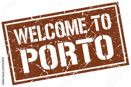 welcome to Porto stamp
